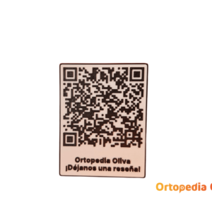 cartel personalizado con QR para reseñas de Google