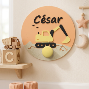 Percha colgada en la pared